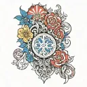 patriotic Ukrainian tattoo design idea