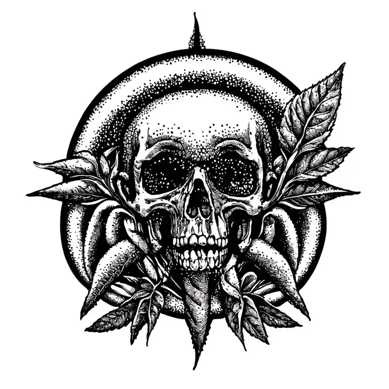 asterisk red hot chili peppers tattoo design idea