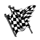  checkered flag tattoo design idea