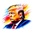 Donald Trump tattoo design idea