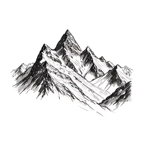 matterhorn mountain tattoo design idea