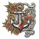 Anchor Samuel tattoo design idea