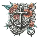 Anchor Samuel tattoo design idea