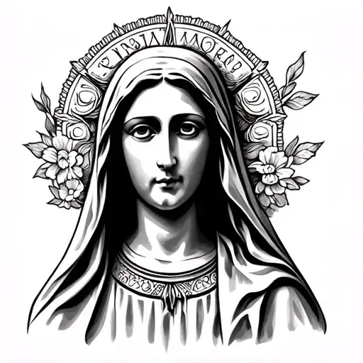 MOTHER MARY CLASSIC tattoo design idea