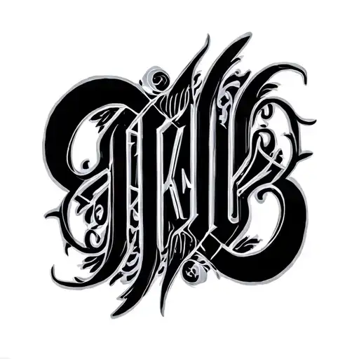 Two Word Ambigram Generator tattoo design idea