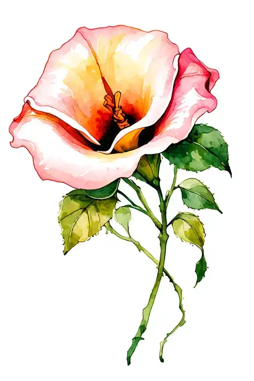 Calla lily and rose vine tattoo design idea