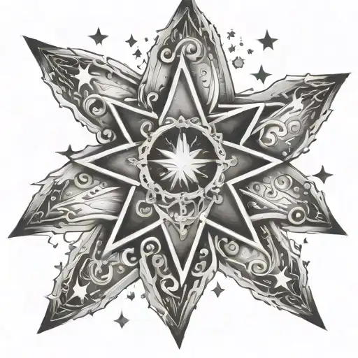 psalms 23 verse stars forming tattoo design idea