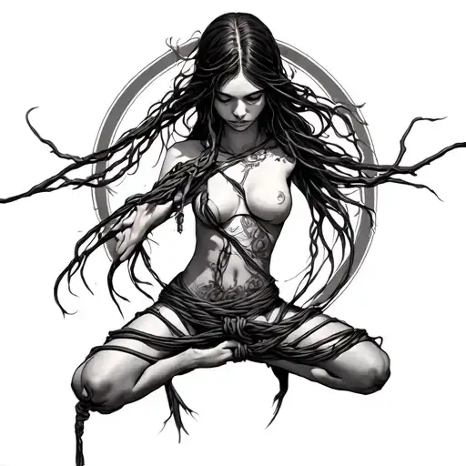 Shibari tattoo design idea