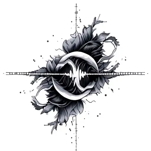 Ekg tattoo design idea