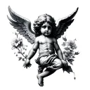 cherub tattoo design idea
