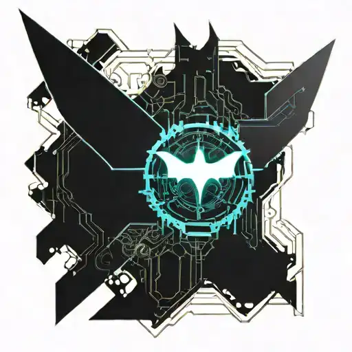 Batman symbol tattoo design idea