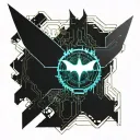 Batman symbol tattoo design idea