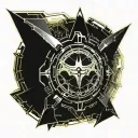 Batman symbol tattoo design idea