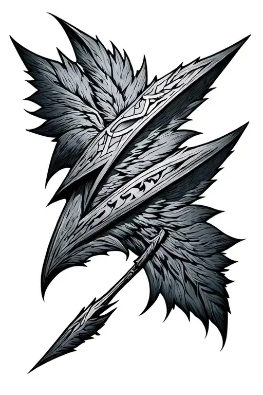 arrowhead tattoo design idea