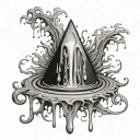 fader in style Salvafor Dali melting fader tattoo design idea