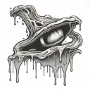 fader in style Salvafor Dali melting fader tattoo design idea