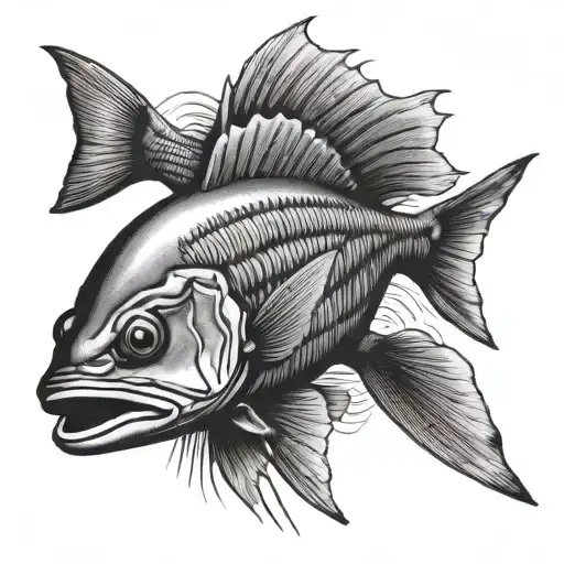 Bonefish tattoo design idea