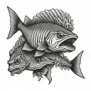 Bonefish tattoo design idea