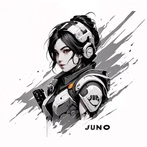Juno overwatch tattoo design idea