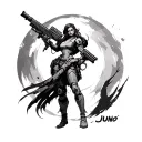 Juno overwatch tattoo design idea