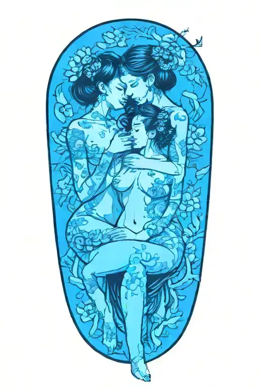 nude goth lesbians full nude tattoo design idea