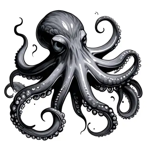 Japanese Octopus tattoo design idea