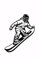 Snowboard tattoo design idea