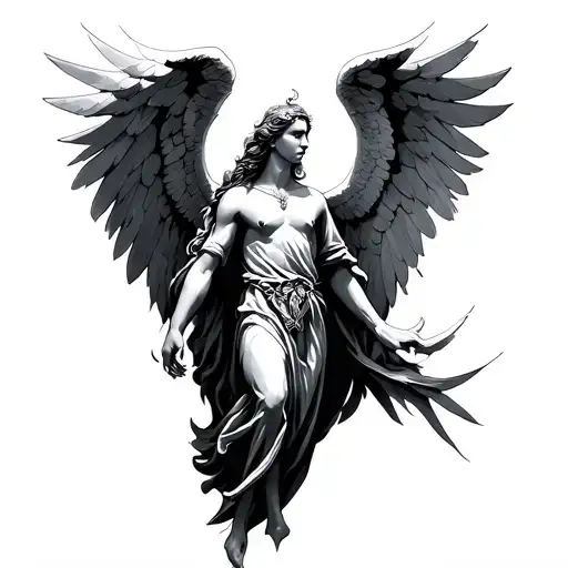 Archangel Raphael tattoo design idea
