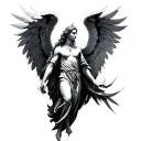Archangel Raphael tattoo design idea