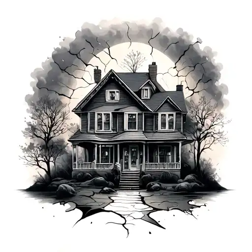Broken Home tattoo design idea