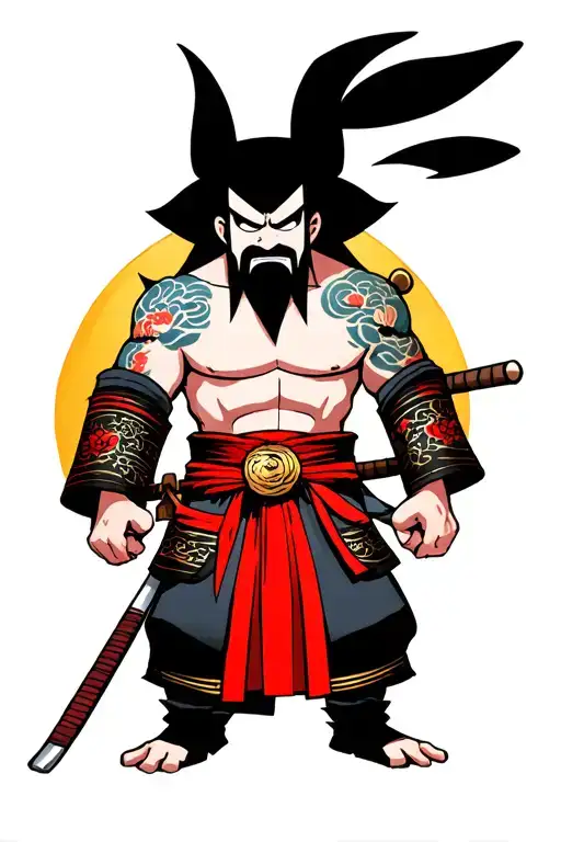 "Samurai Jack" Anime Show tattoo design idea