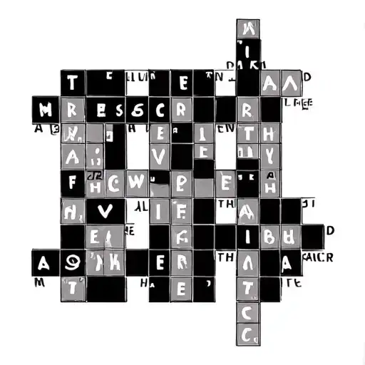 Crossword Puzzle tattoo design idea