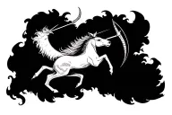 Sagittarius zodiac sign tattoo design idea