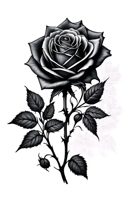 multiple roses tattoo design idea