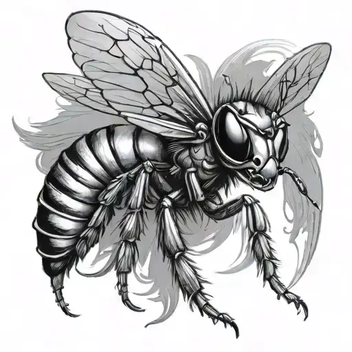 hornet italy tattoo design idea