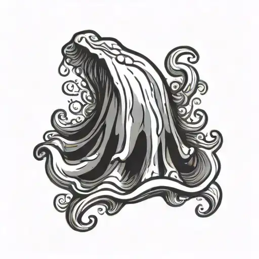 rockabilly oyster animated tattoo design idea