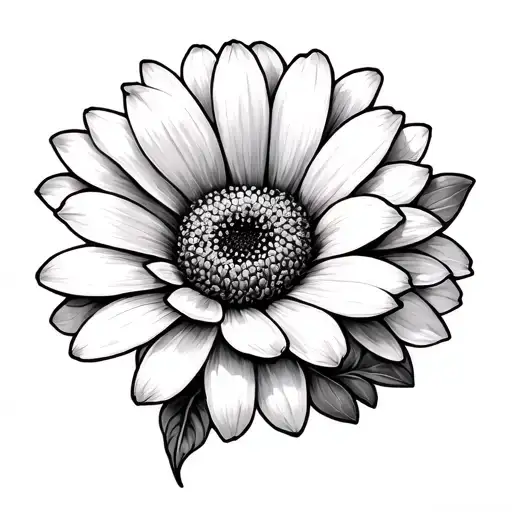 Calendula tattoo design idea