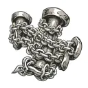 New Chains Same Shackles tattoo design idea