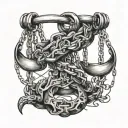 New Chains Same Shackles tattoo design idea