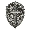 christian cross tattoo design idea