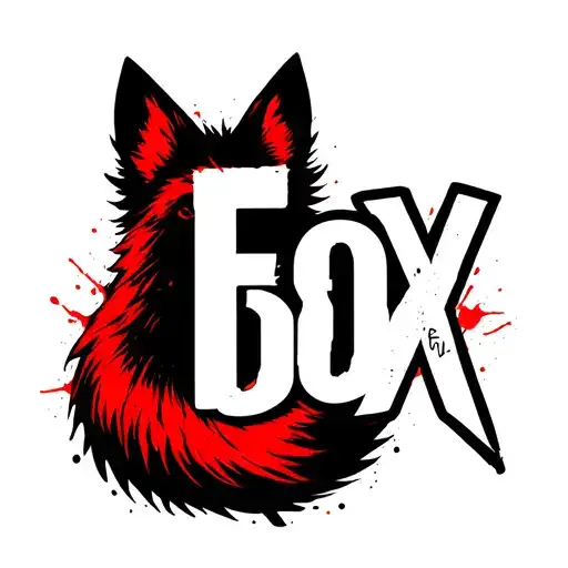 "Fox Box" "Fox Box" in the shape of a fox tail tattoo design idea
