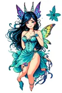 Fairy tattoo design idea
