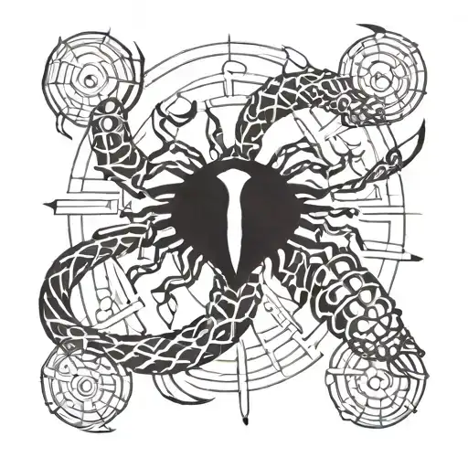 Zodiac Sign Scorpio tattoo design idea