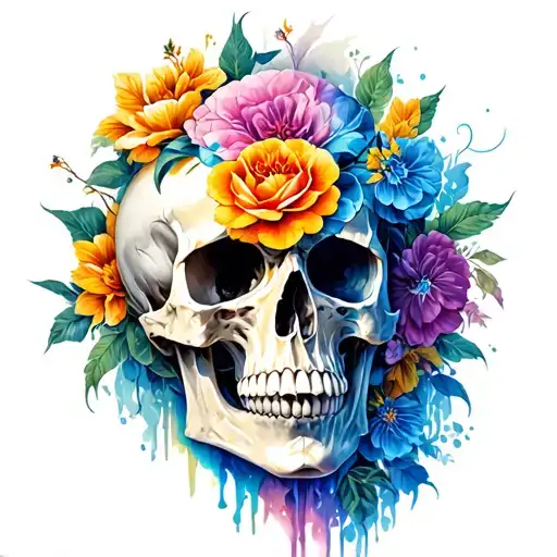 Carpe Diem Memento Mori tattoo design idea