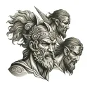 odysseus and cyclops tattoo design idea