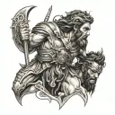 odysseus and cyclops tattoo design idea