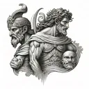 odysseus and cyclops tattoo design idea