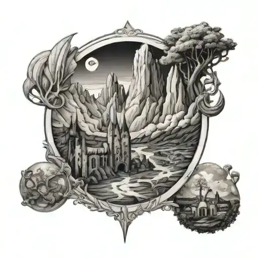 Tolkien tattoo design idea