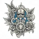 kaiser blue lock design tattoo design idea