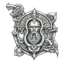 kaiser blue lock design tattoo design idea